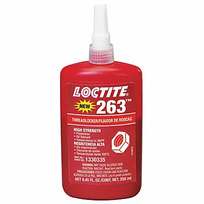 Primerless Threadlocker 263 250mL Red