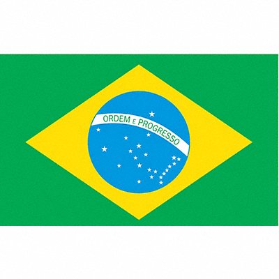 Brazil Flag 4x6 Ft Nylon