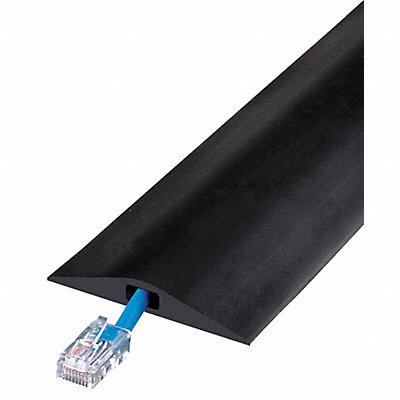 Cable Protector 1 Channel Black 10 ft L
