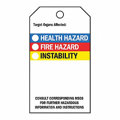 Accdnt Prvntn Tag Poly NFPA Diamond PK25