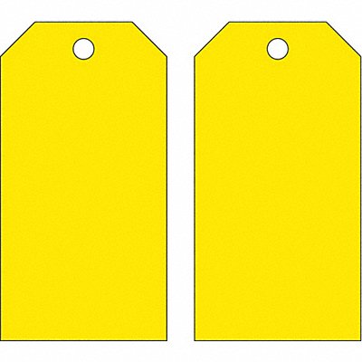 Blank Tag 5-3/4 x 3 In Yellow PK25