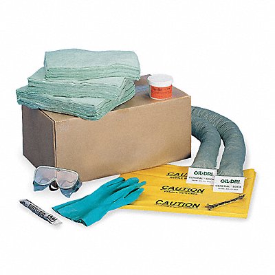 Spill Kit,12 gal.,Unvrsl,Pull String Bag