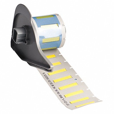 Cartridge Label 1-1/67 in L Yellow