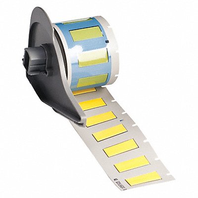 Cartridge Label 1-1/67 in L Yellow