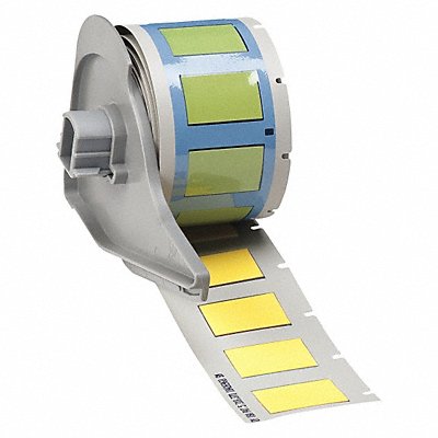 Cartridge Label 1-1/67 in L Yellow