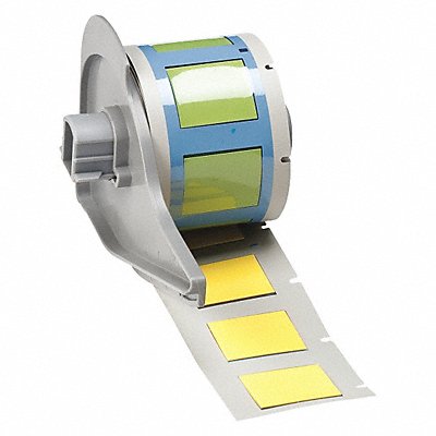 Cartridge Label 1-1/67 in L Yellow