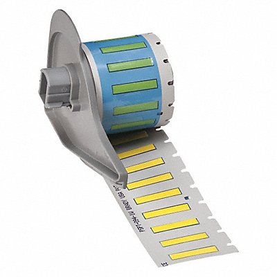 Cartridge Label 1-1/67 in L Yellow