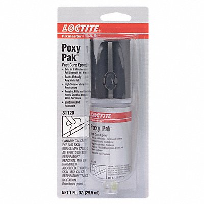 Epoxy 2 Part Fast Cure Clr 1 oz Syringe