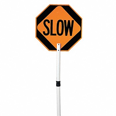 Paddle Sign Stop/Slow ABS Plastic