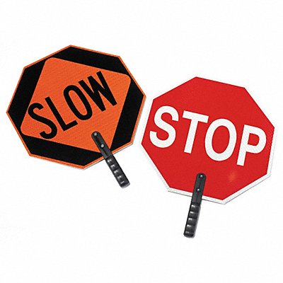 Paddle Sign Stop/Slow 18 in H
