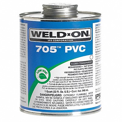 Pipe Cement Clear 32 Oz PVC