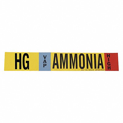 Ammonia Pipe Marker HG 3 to 5In