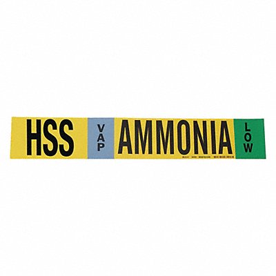 Ammonia Pipe Marker HSS 3 to 5In