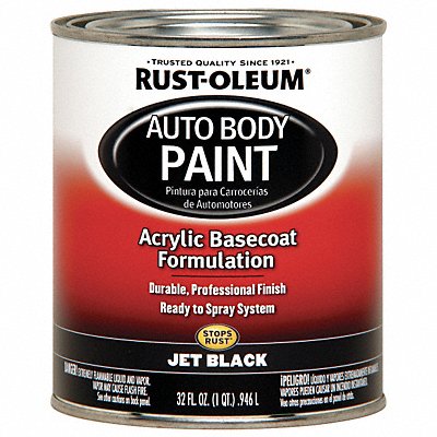 Auto Body Paint Jet Black 1 Qt.