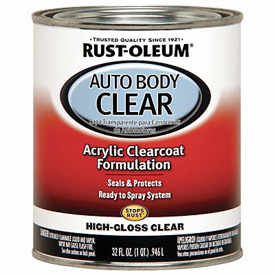 Auto Body Paint Clear Coat 1 Qt.