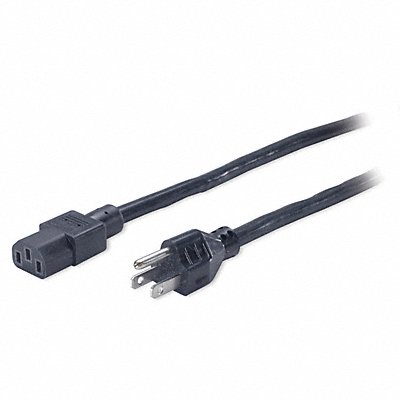 Power Cord 5-15P SJT 8 ft. Blk 12A 14/3