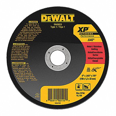 Abrasive Cut-Off Wheel 5/8 in Arbor