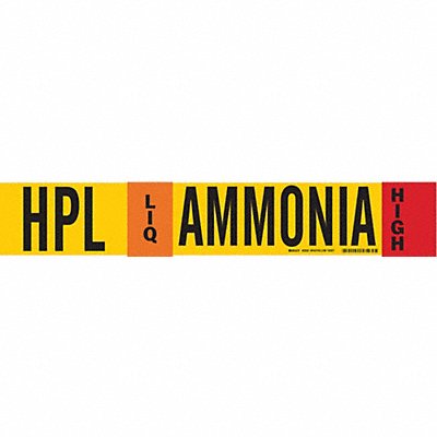 Ammonia Pipe Marker HPL 8In and Above