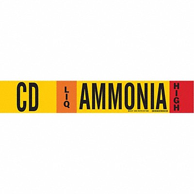 Ammonia Pipe Marker CD 8In and Above