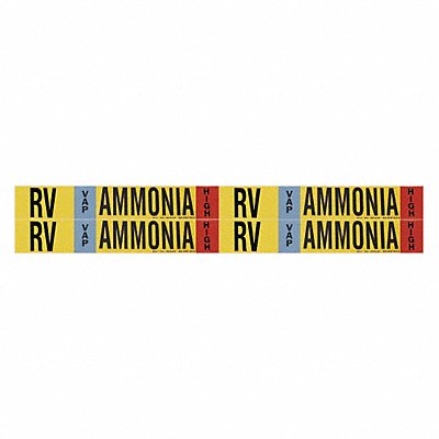 Ammonia Pipe Marker RV 1 to 2-1/2In