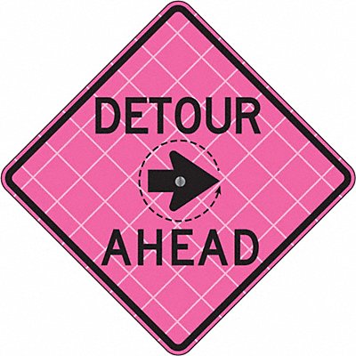 Detour Sign 36 H 36 W