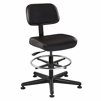 E8810 Task Chair Vinyl Black 23 to 33 Seat Ht
