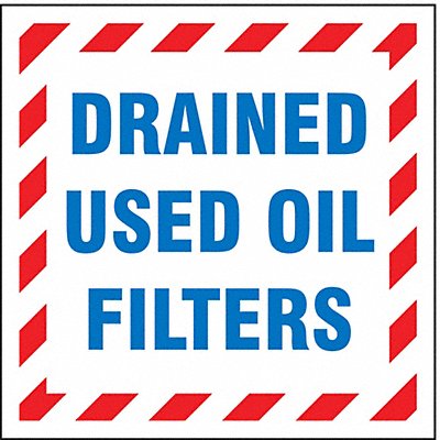 Drum Label 6 in H 6 in W PK25