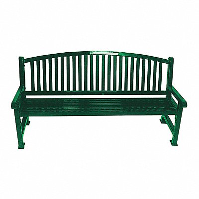 Outdoor Bench 48 in L 36 in H Green