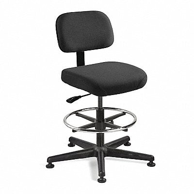 E8810 Task Chair Fabric Black 23-33 Seat Ht