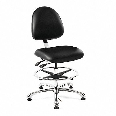 Ergonomic ESD Task Chair Vinyl Black