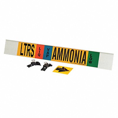 Ammonia Pipe Marker LTRS 8In and Above